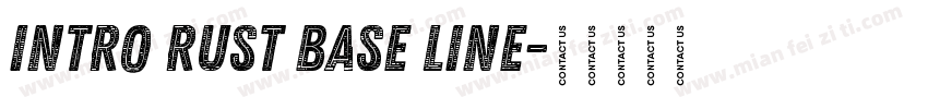 Intro Rust Base Line字体转换